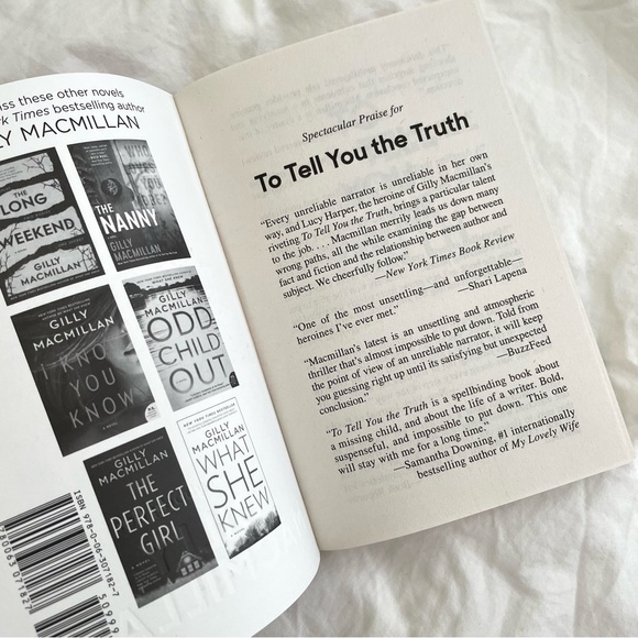 "TO TELL YOU THE TRUTH” PAPERBACK BOOK BY GILLY MACMILLAN. - Picture 5 of 8